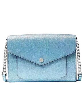 Kate Spade New York Tinsel Flap Crossbody Frosty Sky